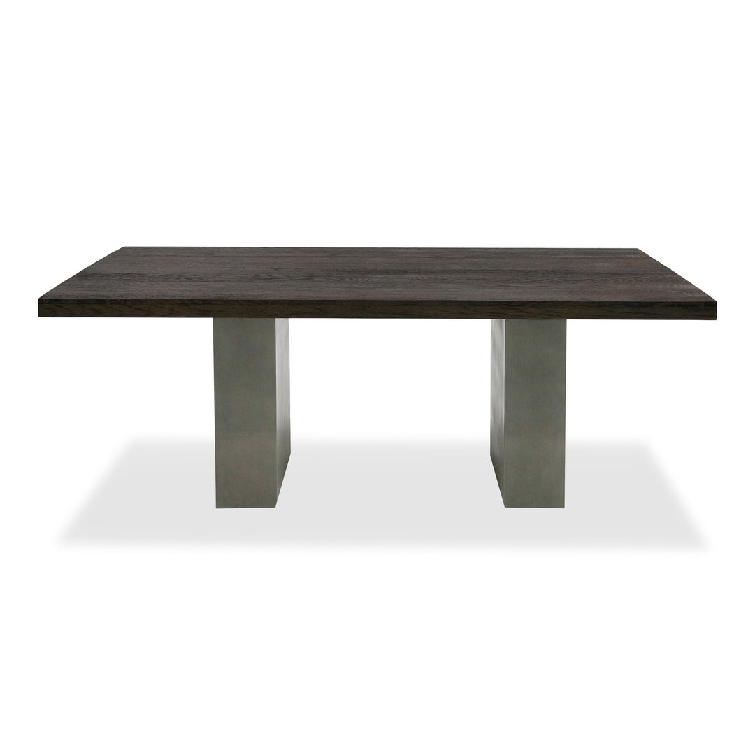 Renzo Modern Oak & Concrete Dining Table
