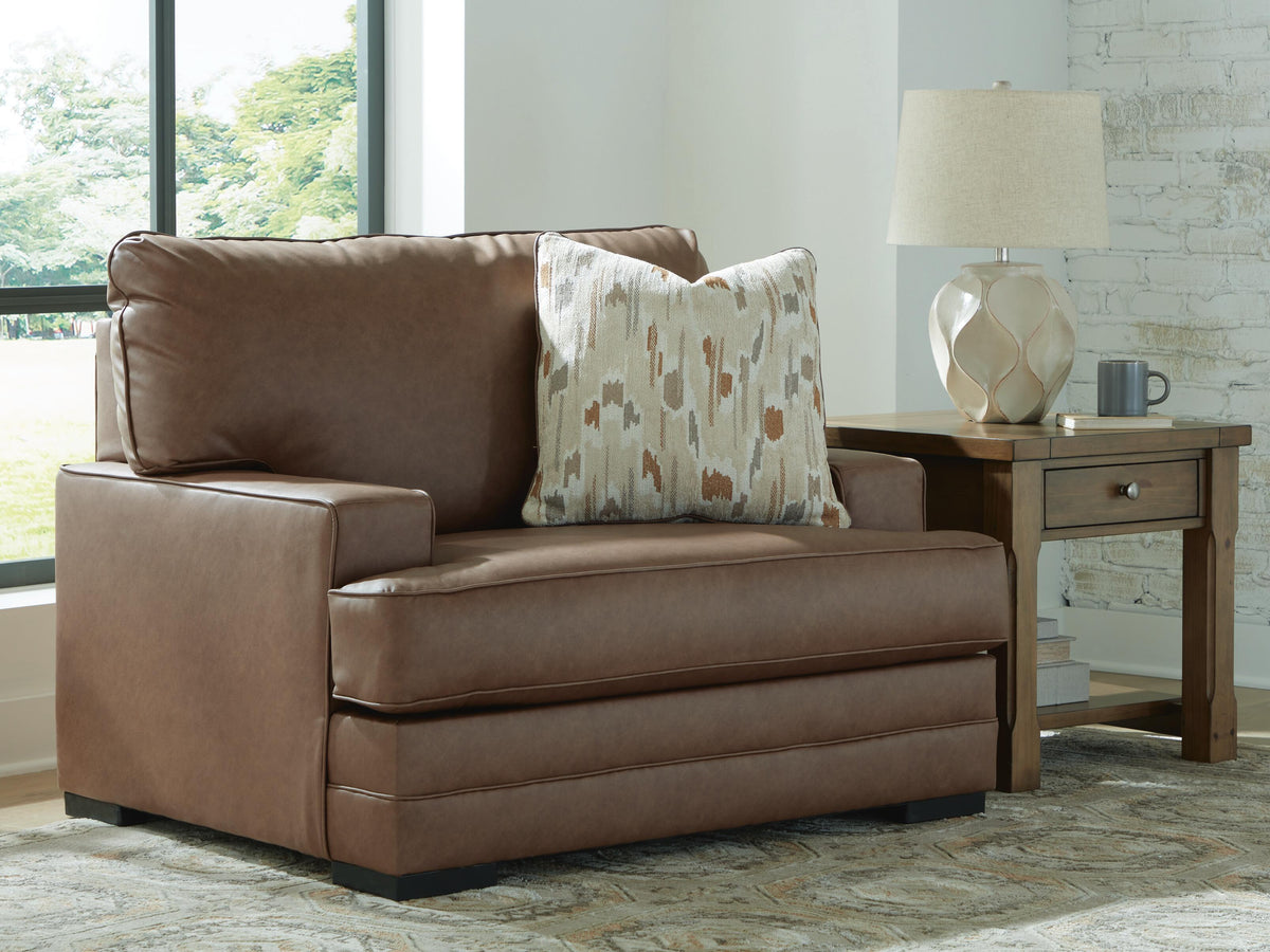 VillaCourt Oversized Chair - Light Brown (2)