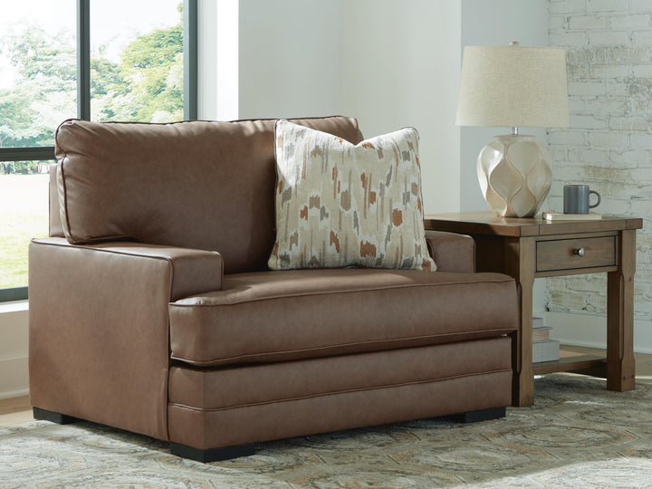 VillaCourt Oversized Chair - Light Brown (2)