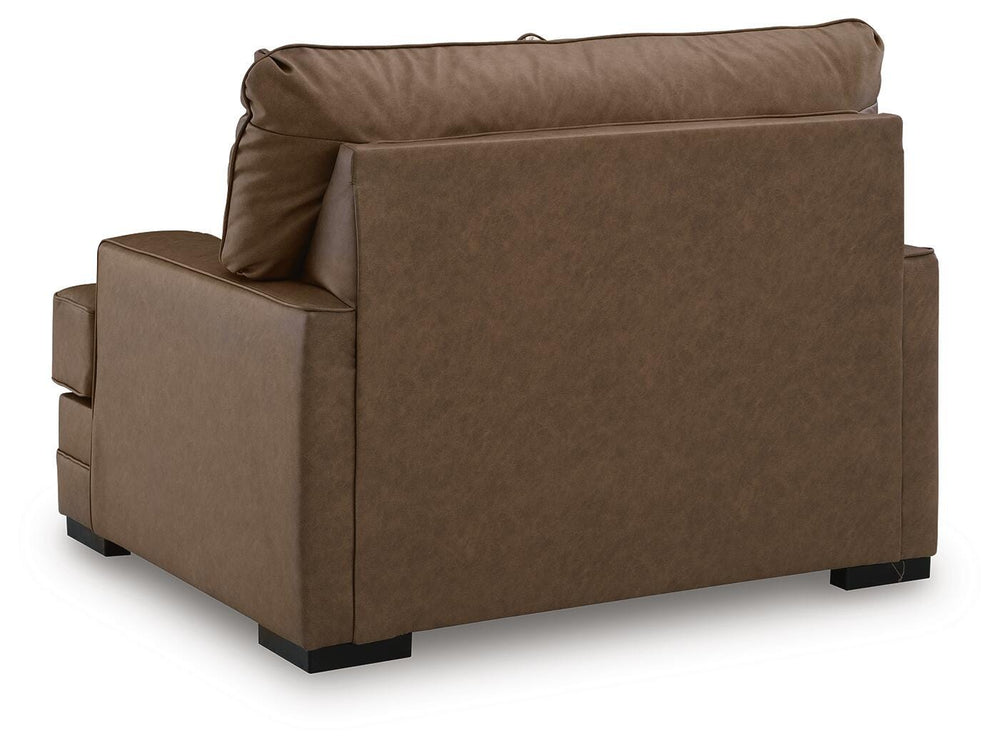 VillaCourt Oversized Chair - Light Brown (4)