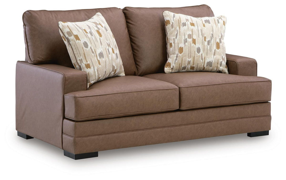 VillaCourt Loveseat - Light Brown (1)