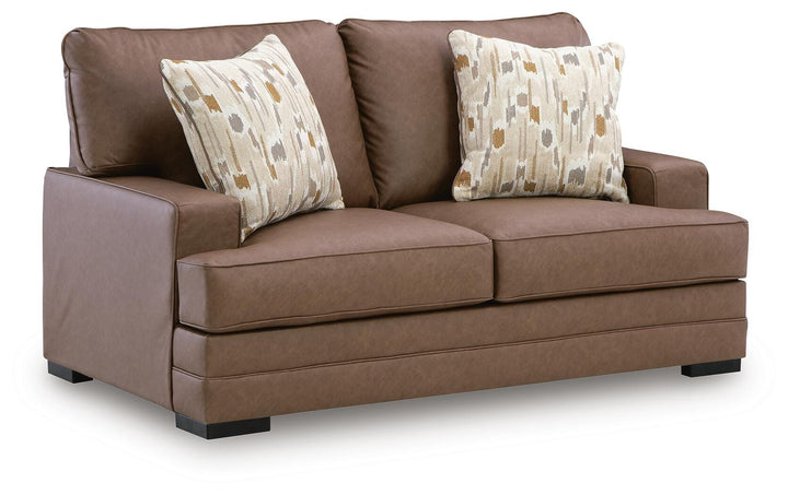 VillaCourt Loveseat - Light Brown (1)