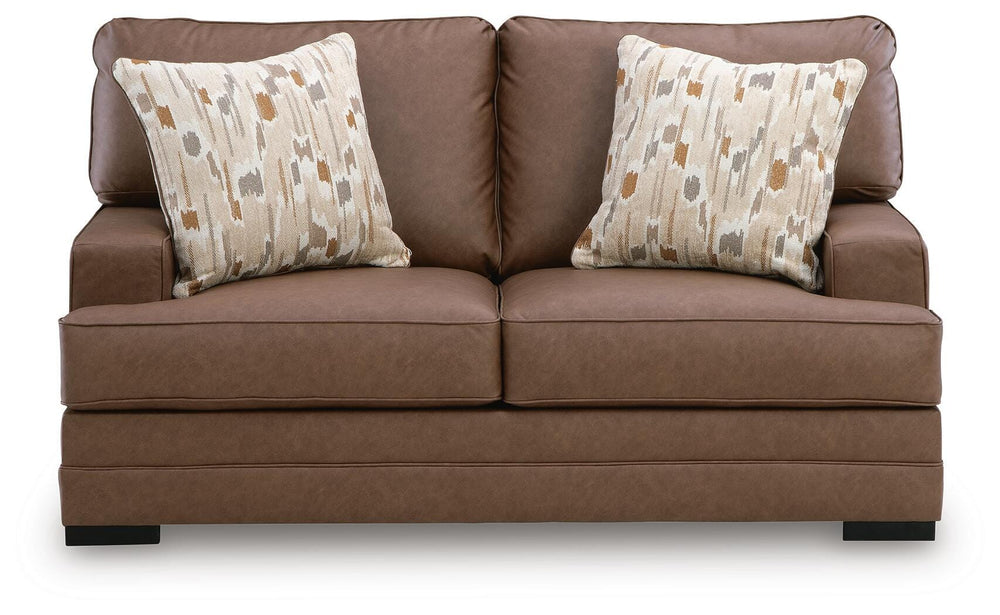 VillaCourt Loveseat - Light Brown (3)