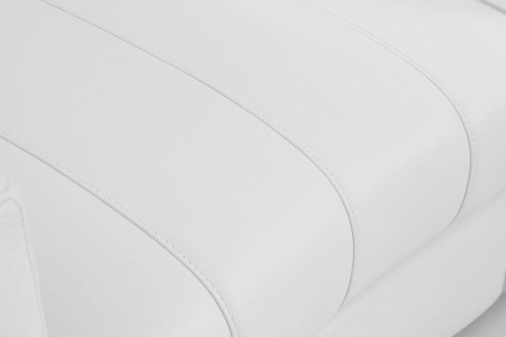 DivanItalia 904 Loveseat in Top-Grain Italian Leather - White
