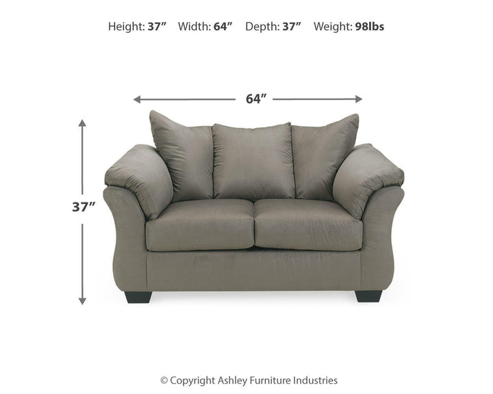 Darcy Loveseat - Dark Gray (3)