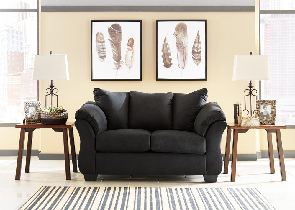 Darcy Loveseat - Black (2)
