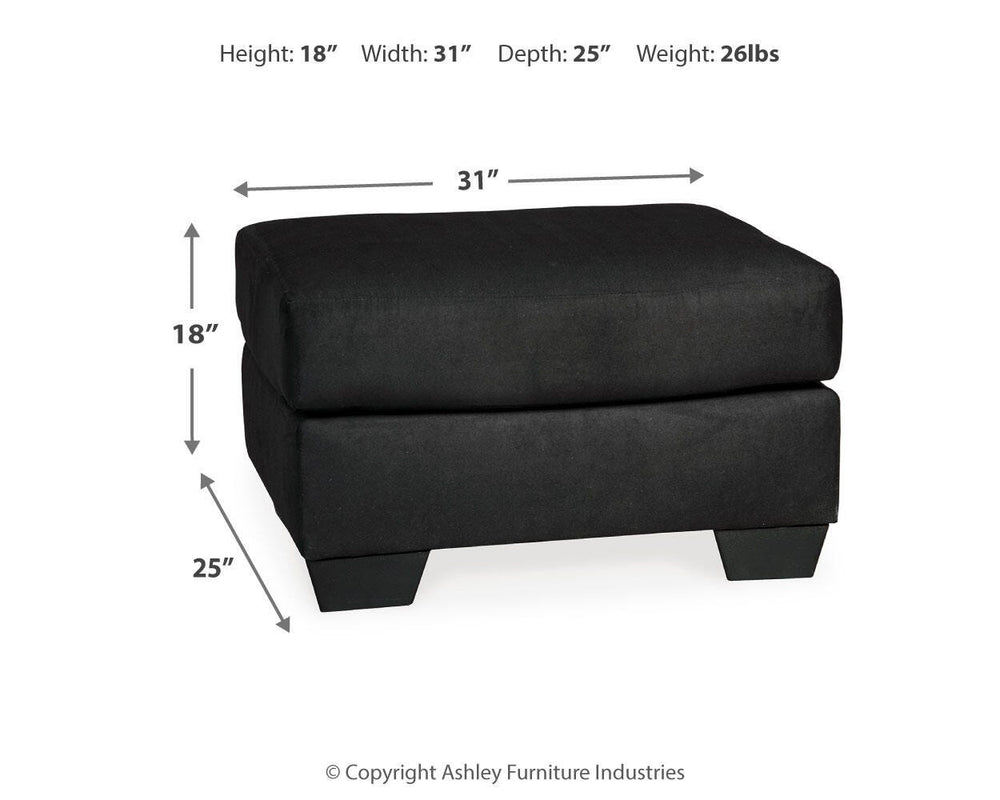 Darcy Ottoman - Black (3)