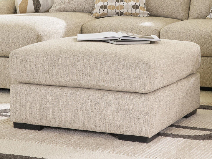 Laurelgrove Oversized Accent Ottoman - Pearl Silver (2)