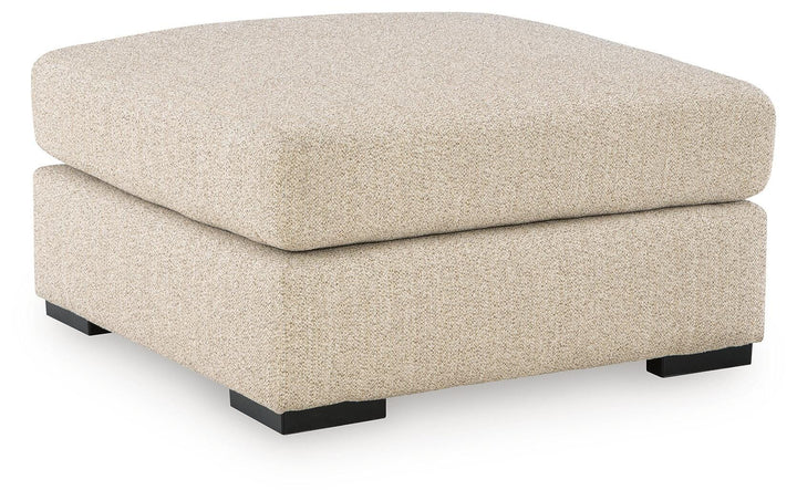 Laurelgrove Oversized Accent Ottoman - Pearl Silver (1)