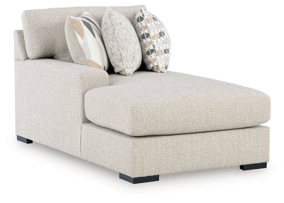 Laurelgrove Left-Arm Facing Corner Chaise - Pearl Silver - Pearl Silver