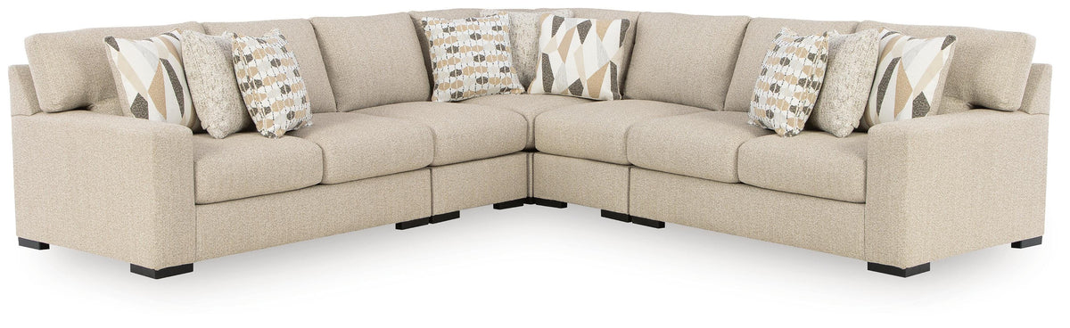 Laurelgrove 5-Piece Sectional - Pebble (1)