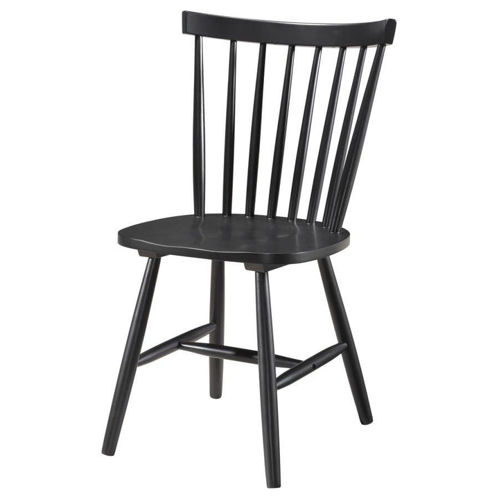 Hollyoak - Windsor Wood Dining Side Chair  - Black