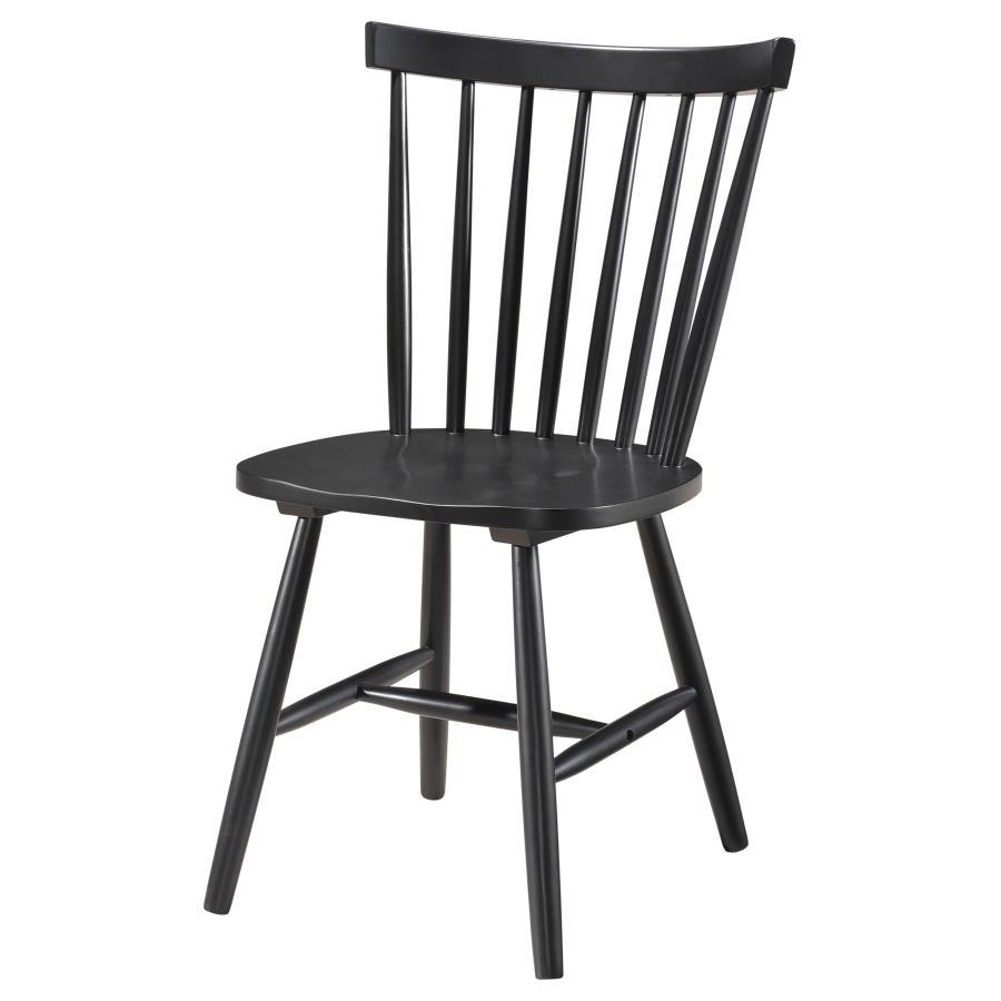 Hollyoak - Windsor Wood Dining Side Chair  - Black