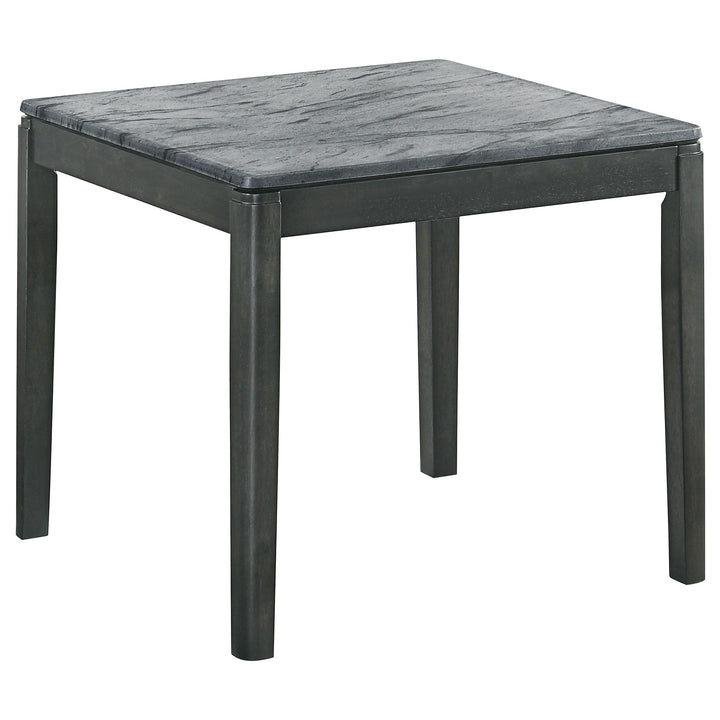 Coaster Furniture 753517 Mozzi Square Faux Marble Side End Table Grey and Black