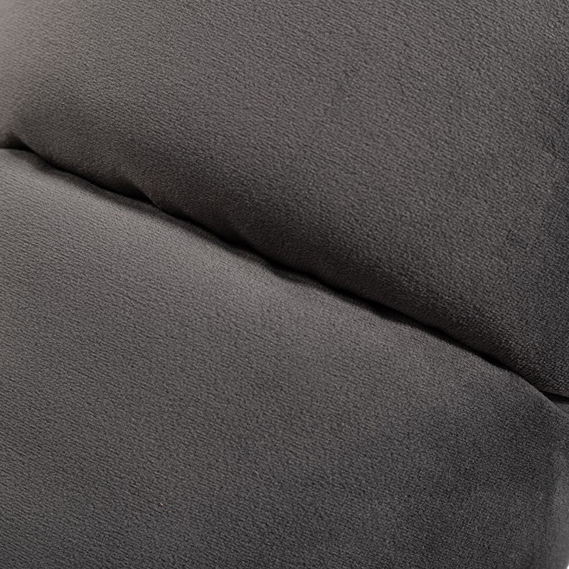 Jeremy Modern Grey Velvet Sofa