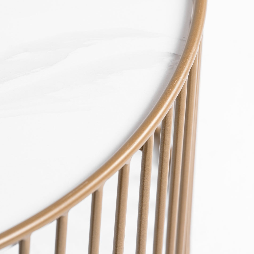 Eleanor - Modern Round Marble Coffee Table