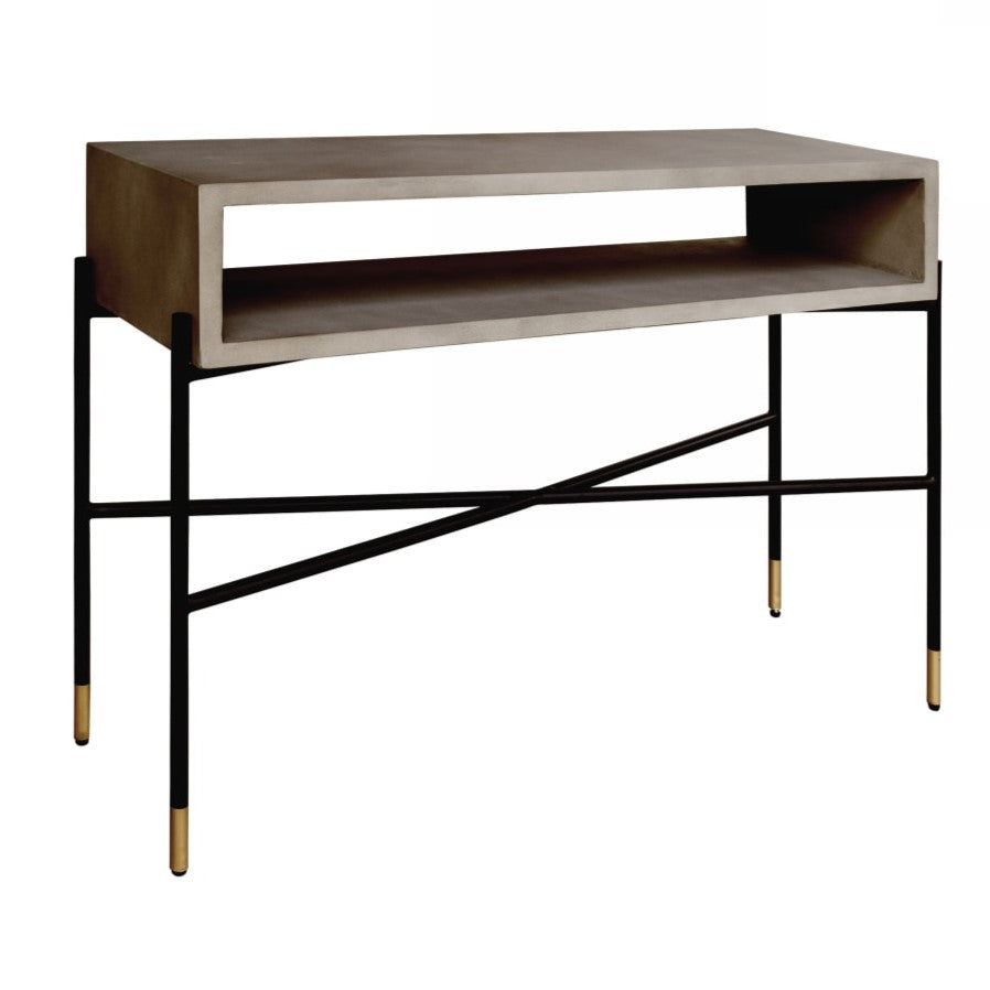 Walker Modern Concrete & Metal Console Table