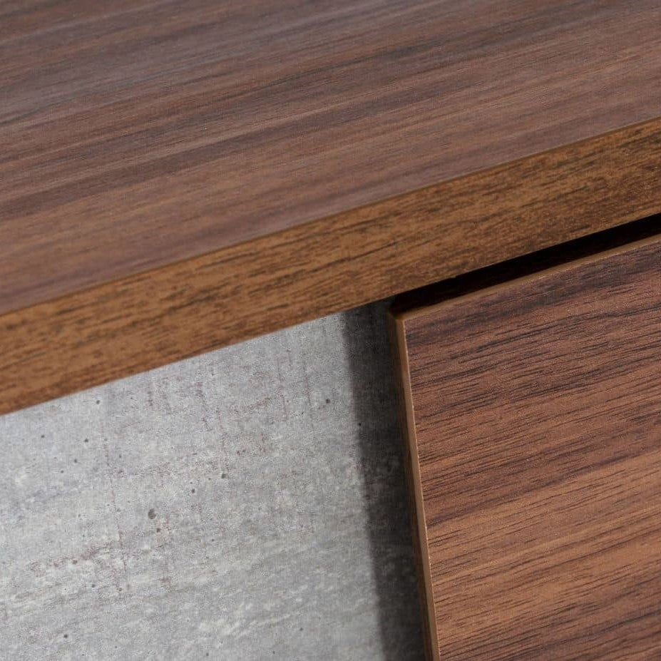 Palermo - Modern Italian Faux Concrete & Walnut Dresser