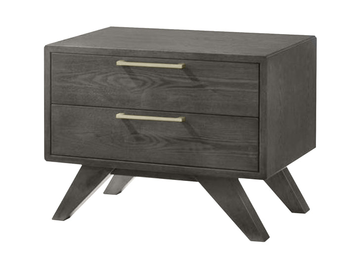 Soria Modern Grey Wash Nightstand