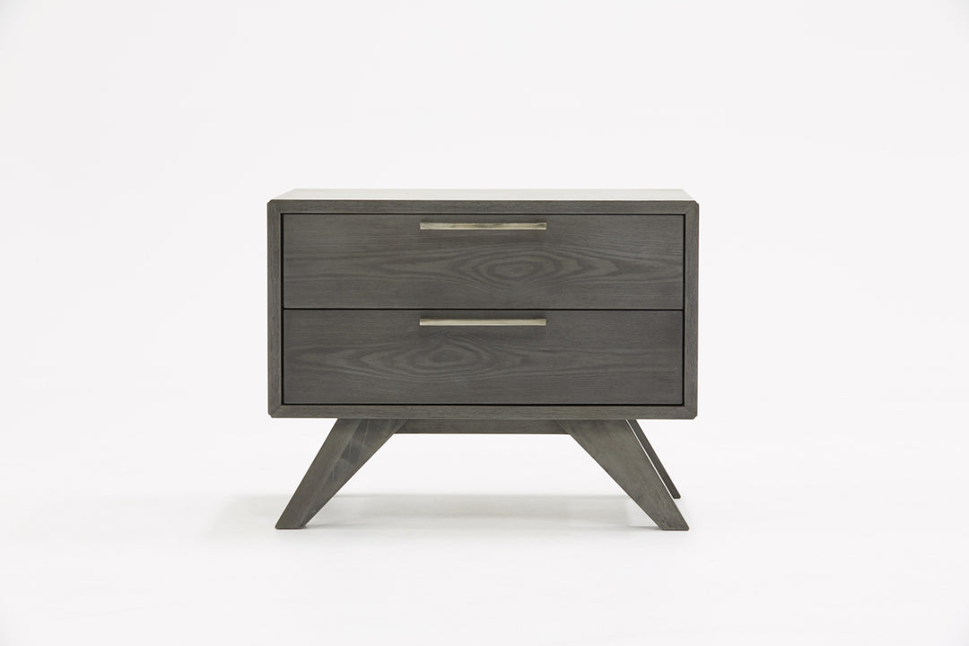 Soria Modern Grey Wash Bedroom Set