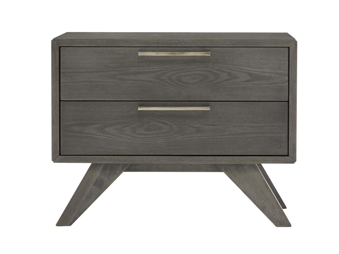 Soria Modern Grey Wash Nightstand