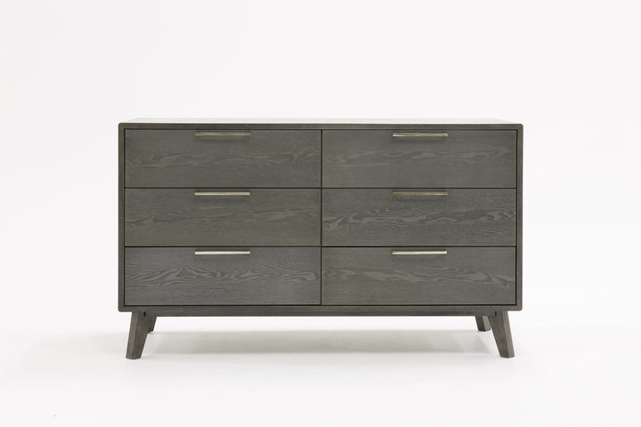 Soria Modern Grey Wash Bedroom Set