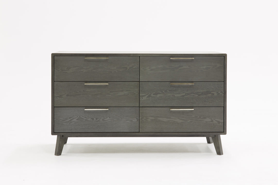 Soria Modern Grey Wash Bedroom Set