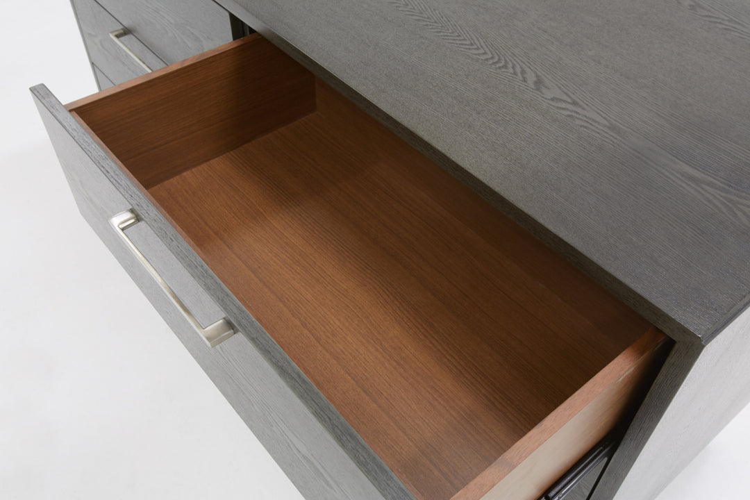 Soria Modern Grey Wash Bedroom Set