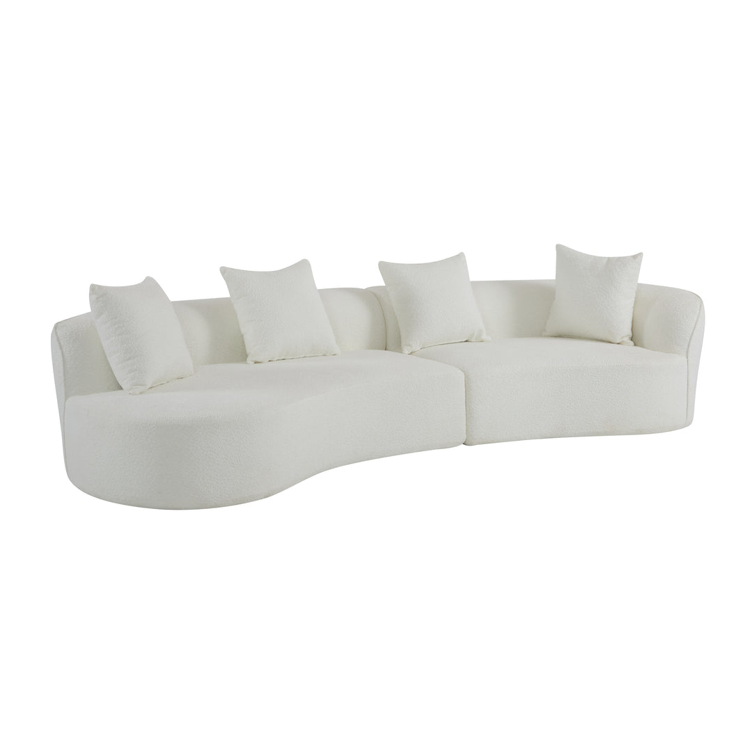126" Curved Modular Sectional – Beige