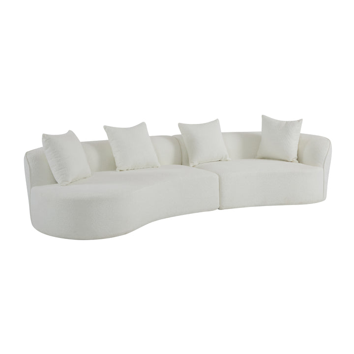 126" Curved Modular Sectional – Beige