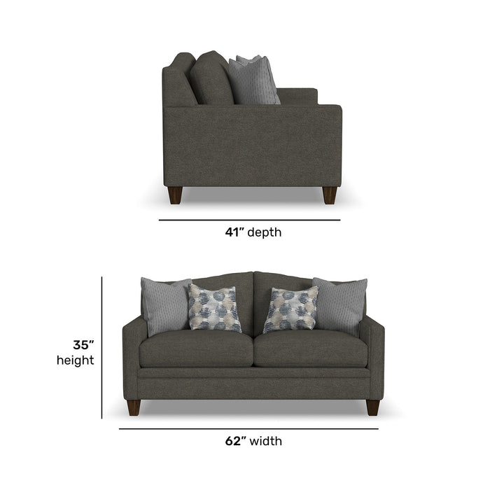 Lottie Fabric Loveseat