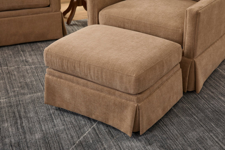 Lottie Fabric Ottoman
