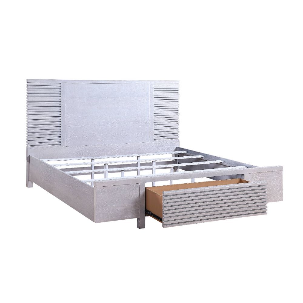 Aromas - Queen Bed - White Oak