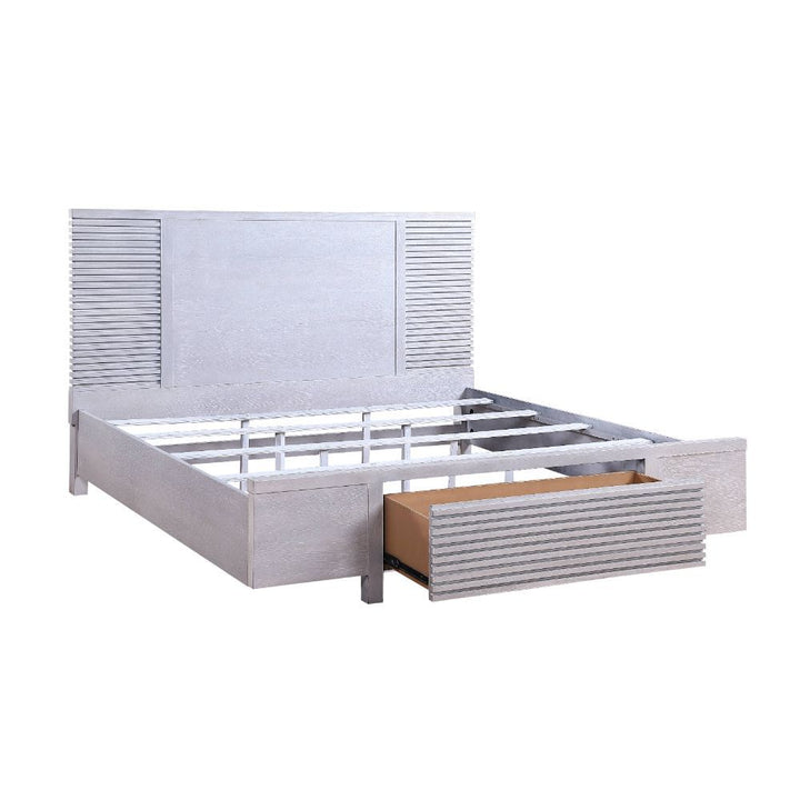 Aromas - Queen Bed - White Oak