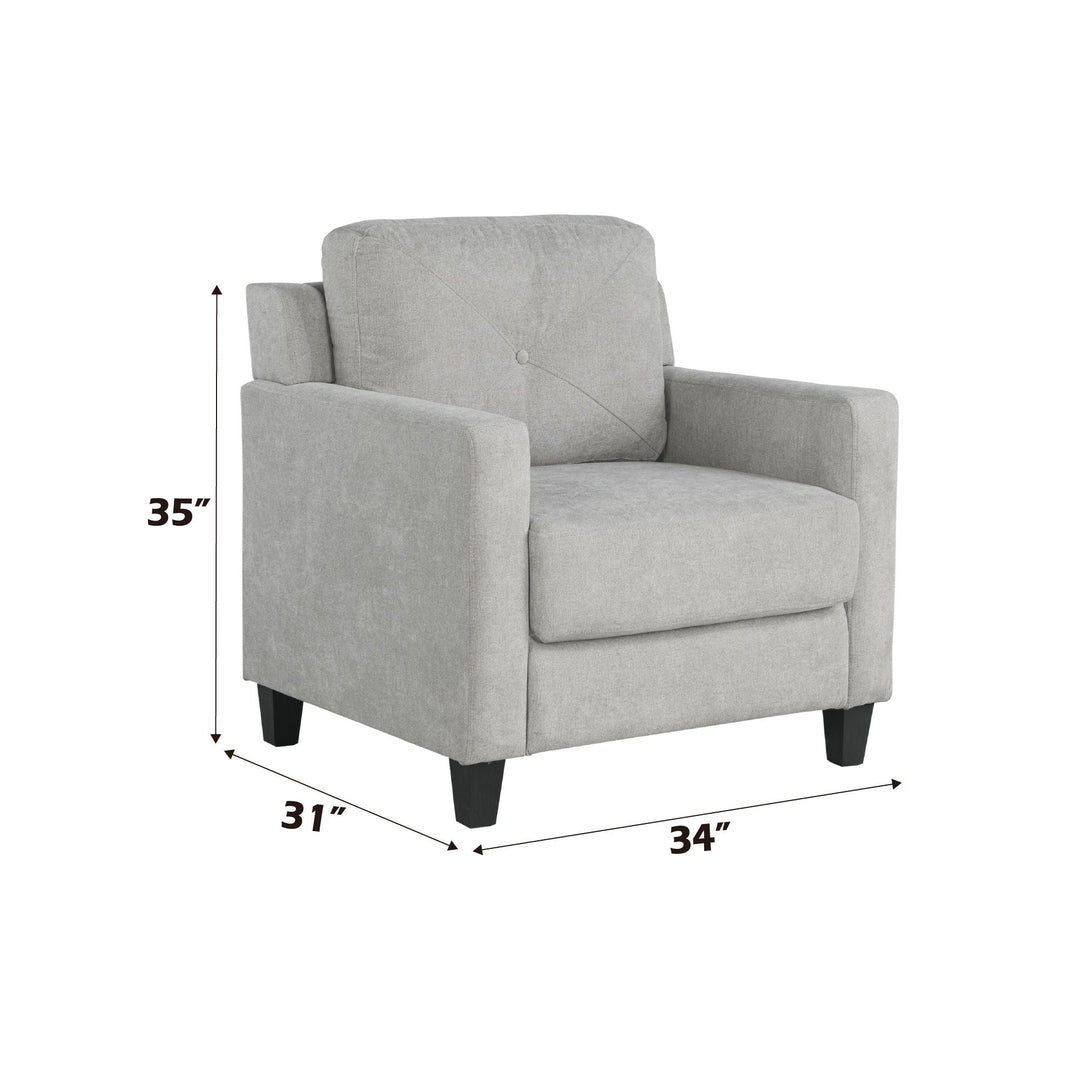 Horatio - Chenille Chair - Taupe