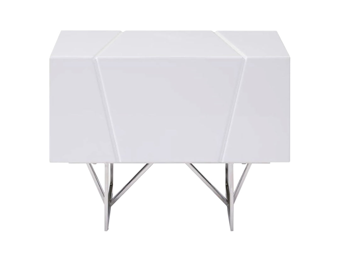 Chrysler Modern White Nightstand