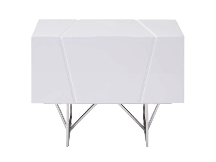 Chrysler Modern White Nightstand