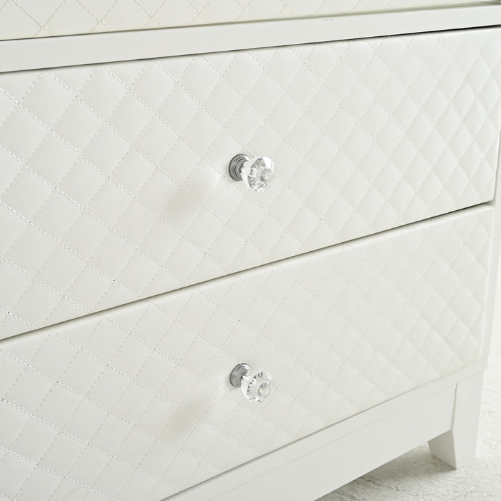 modern-upholstered-glass-display-cabinet-with-adjustable-led-light-in-white