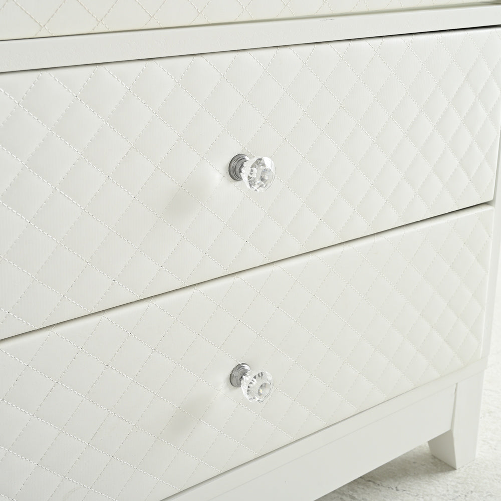 modern-upholstered-glass-display-cabinet-with-adjustable-led-light-in-white