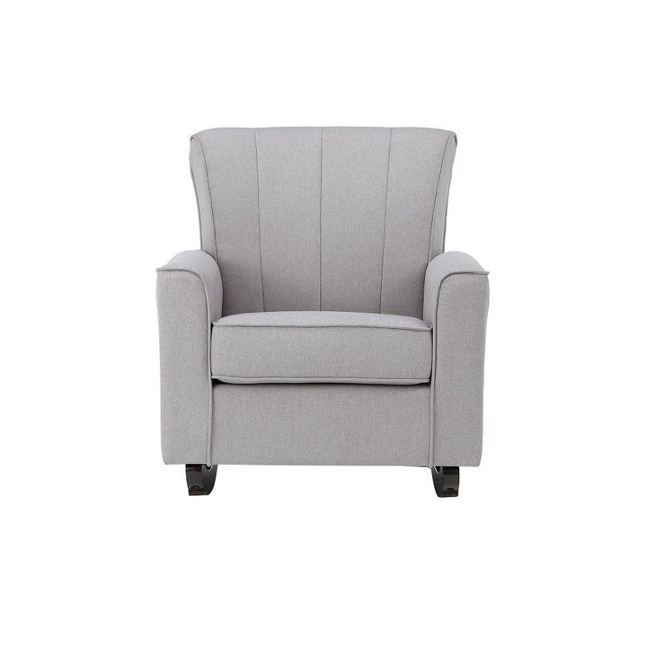 Denzell - Rocking Chair - Light Gray Linen