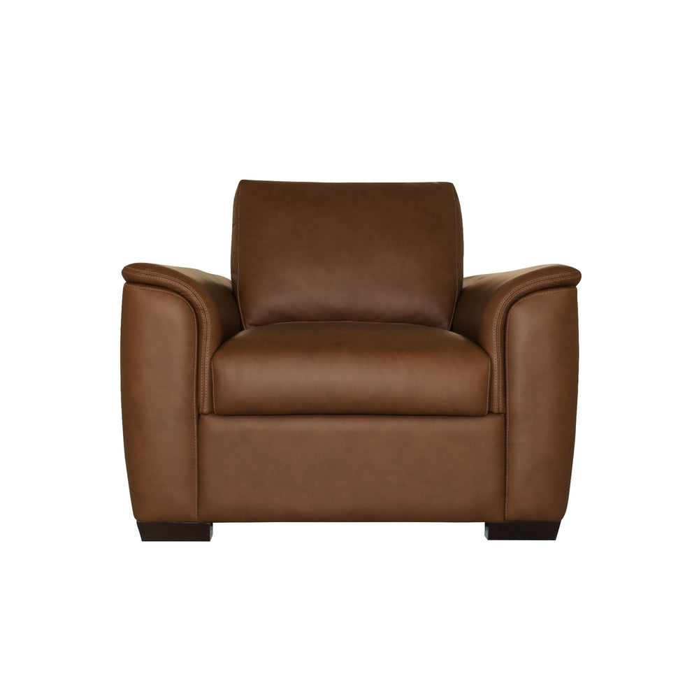 Henry Leather Chair in Caramel