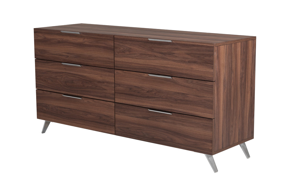 Brooklyn Italian Modern Walnut Dresser - View 5