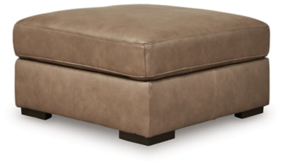 Veronella Oversized Accent Ottoman - Dark Brown - Dark Brown
