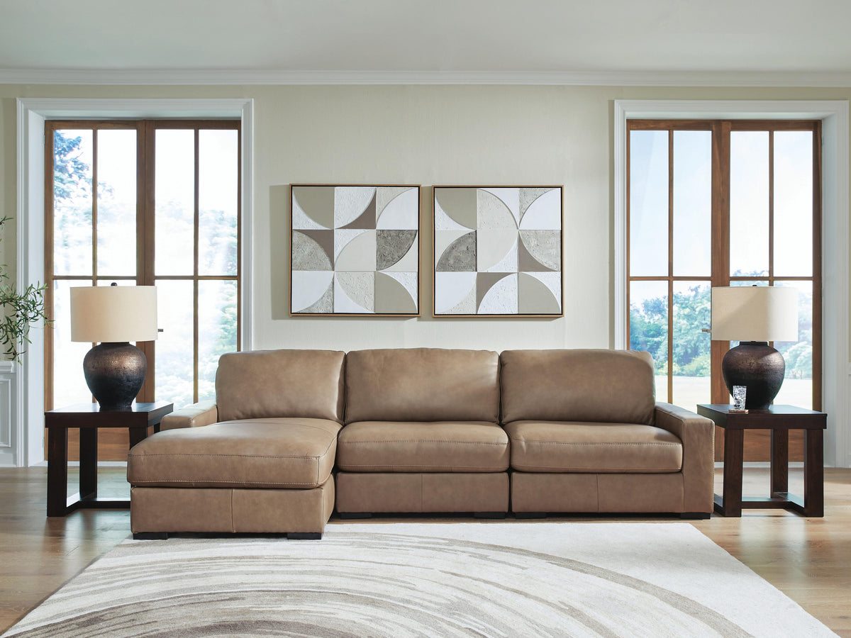 Veronella 3-Piece Sectional with Chaise - Sahara (2)