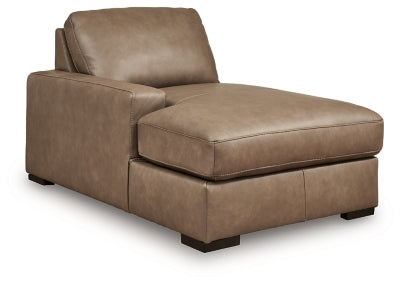 Veronella Left-Arm Facing Corner Chaise - Dark Brown - Dark Brown
