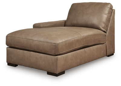 Veronella Left-Arm Facing Corner Chaise - Dark Brown