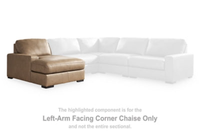 Veronella Left-Arm Facing Corner Chaise - Dark Brown