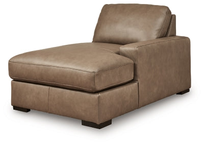Veronella Right-Arm Facing Corner Chaise - Dark Brown