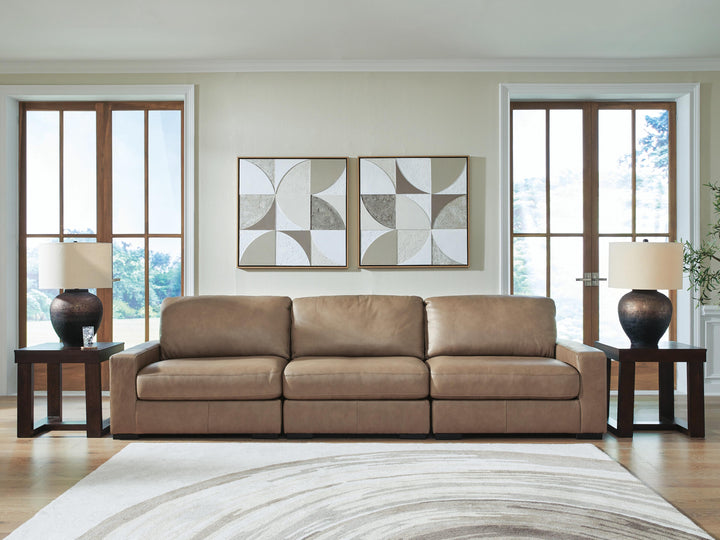 Veronella 3-Piece Sectional Sofa - Dark Brown (2)