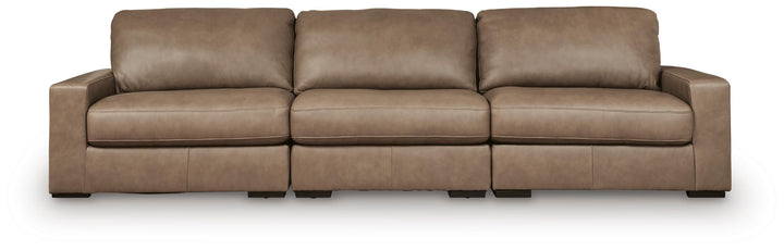 Veronella 3-Piece Sectional Sofa - Dark Brown (1)